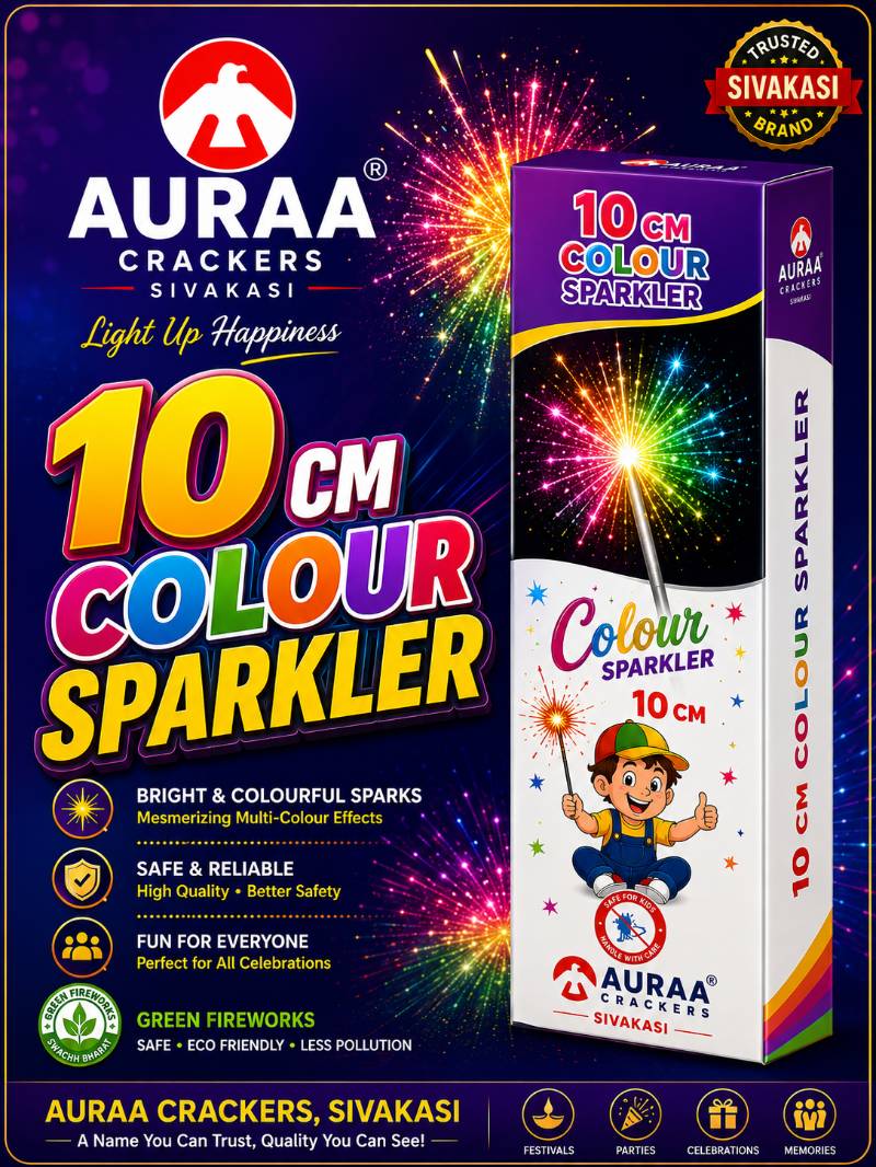 10 CM COLOUR SPARKLER